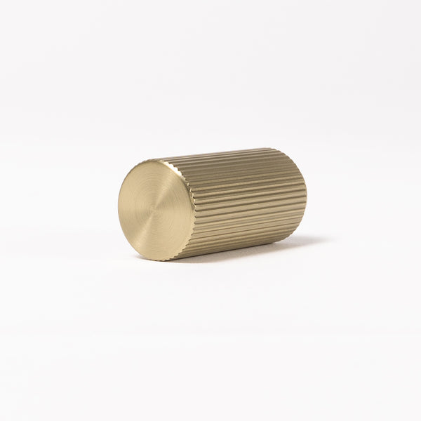 Alma Loti Linear Handle Brushed Brass Gold