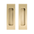 Alma Sachi Square Flush Pull Brushed Brass Gold