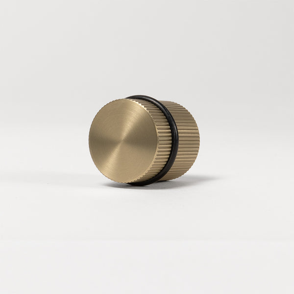 Alma Jakob Linear Door Stop Brushed Brass Gold