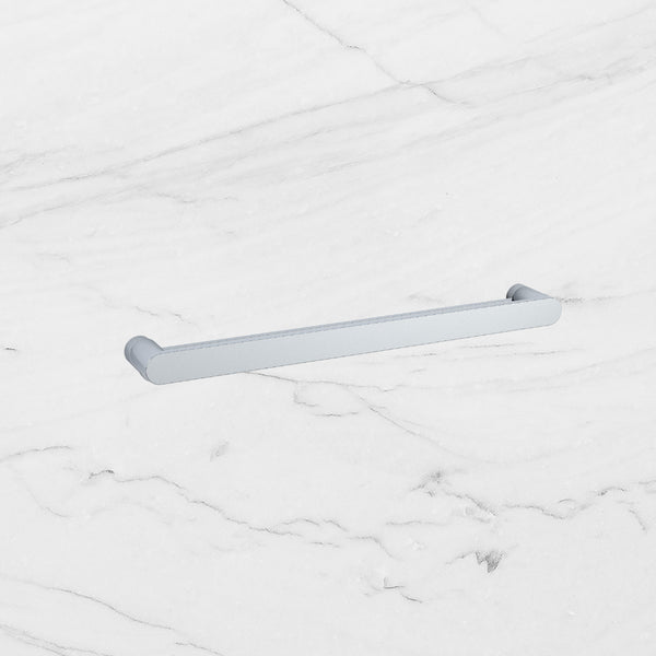 Thermogroup Flat Pill Single Bar Heated Towel Rail Polished Stainless Steel