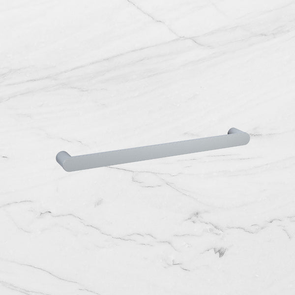 Thermogroup Flat Pill Single Bar Heated Towel Rail Brushed Stainless Steel