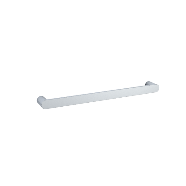 Thermogroup Flat Pill Single Bar Heated Towel Rail Polished Stainless Steel