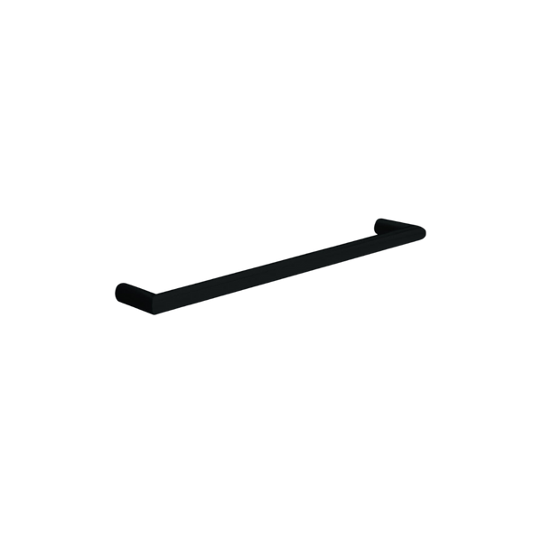 Thermogroup Round Single Bar Heated Towel Rail Matte Black