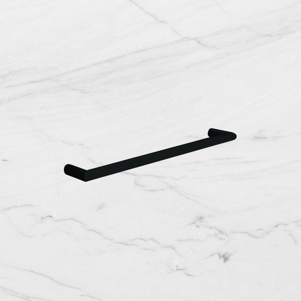 Thermogroup Round Single Bar Heated Towel Rail Matte Black