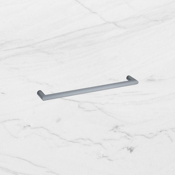 Thermogroup Round Single Bar Heated Towel Rail Brushed Gunmetal