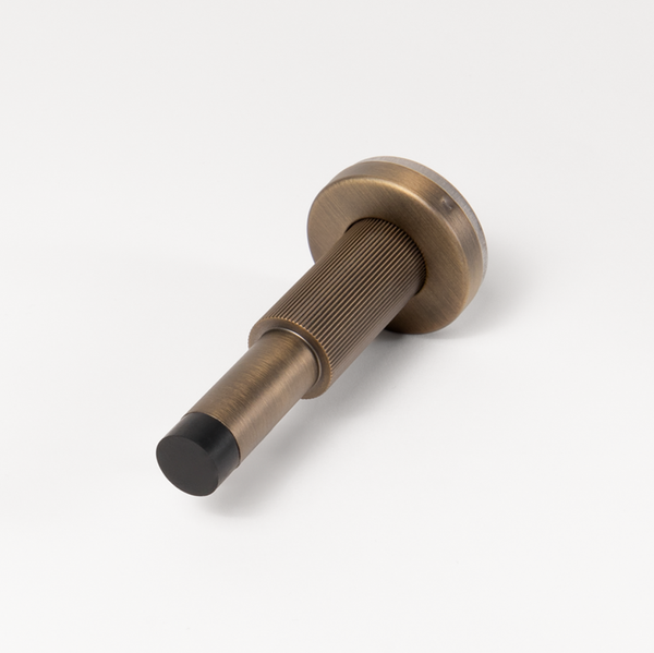 Alma Wilma Linear Door Wall Stop Brushed Vintage Antique Brass