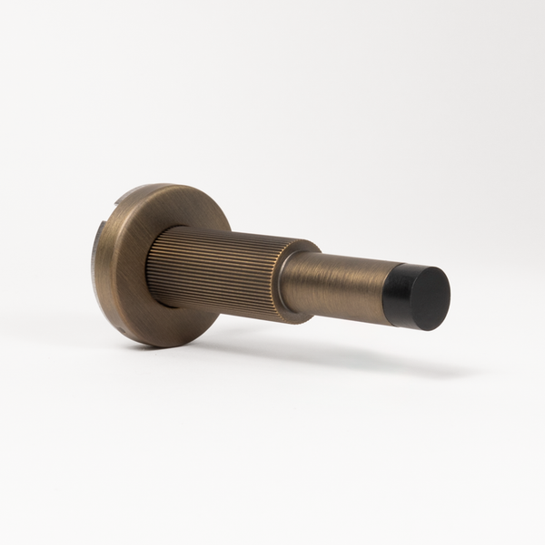 Alma Wilma Linear Door Wall Stop Brushed Vintage Antique Brass
