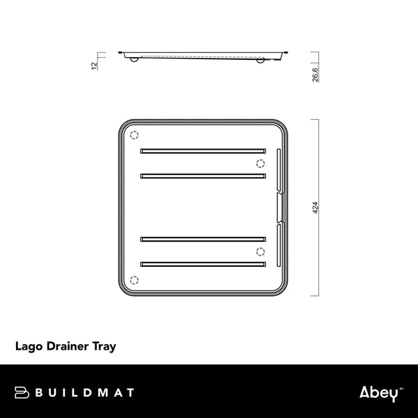 Abey Lago Drainer Tray