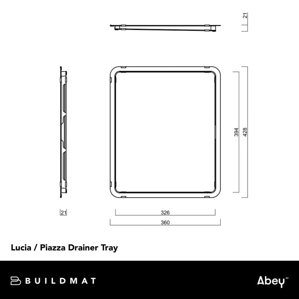 Abey Lucia / Piazza Drainer Tray