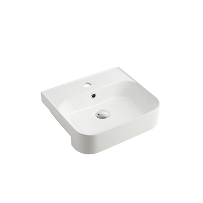 Oliveri Dublin Semi-Recessed Basin White
