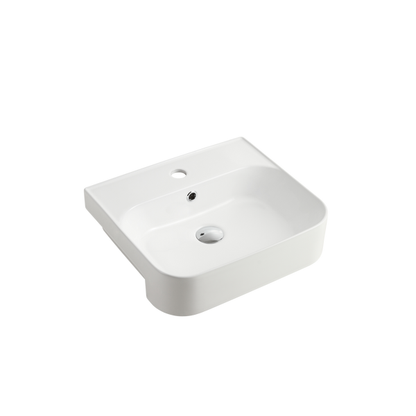 Oliveri Dublin Semi-Recessed Basin White