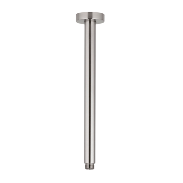 Buildmat 400mm Round Ceiling Dropper Brushed Nickel