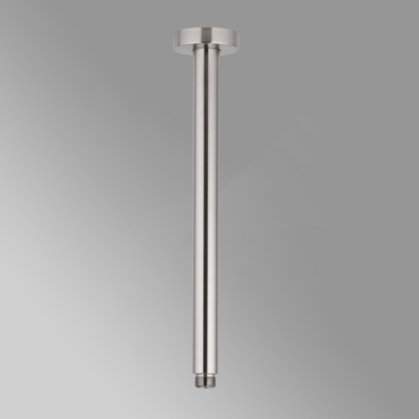 Buildmat 400mm Round Ceiling Dropper Brushed Nickel