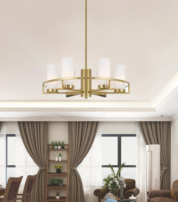 Telbix Eamon 6 Lights Pendant Brass