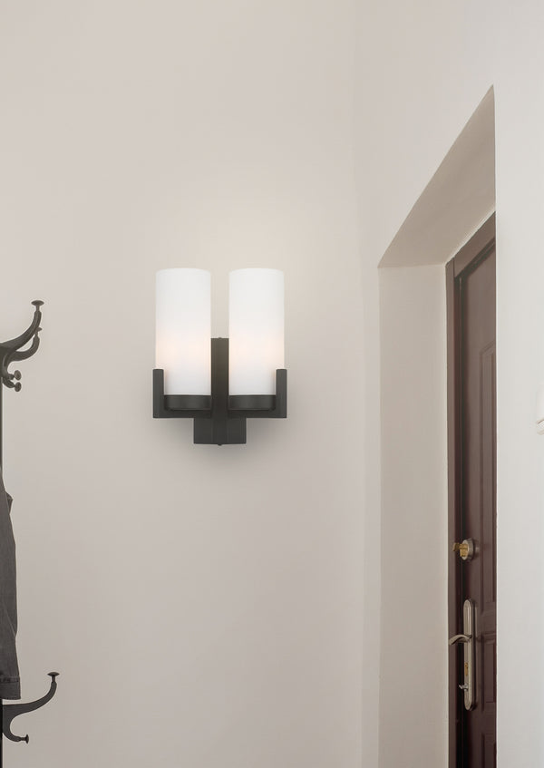 Telbix Eamon 2 Lights Wall Light Black