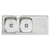 Oliveri Endeavour Double Bowl Sink With Right Drainboard Stainless Steel