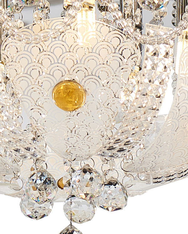 Telbix Elanza 40 CTC White Nickel Crystal