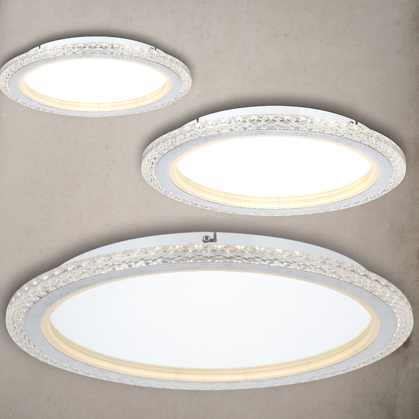 Telbix Elie 30 12W Led Oyster 3CCT Non Dim Chrome