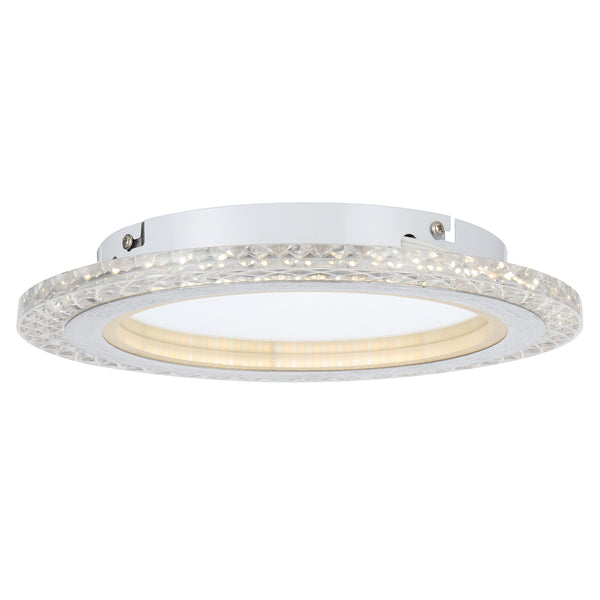 Telbix Elie 30 12W Led Oyster 3CCT Non Dim Chrome