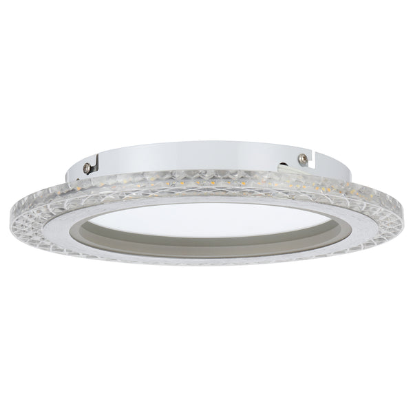 Telbix Elie 30 12W Led Oyster 3CCT Non Dim Chrome