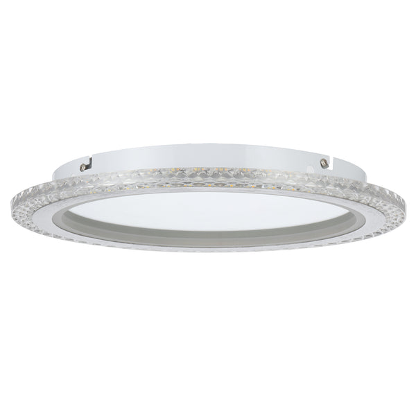 Telbix Elie 40 24W Led Oyster 3CCT Dim Chrome