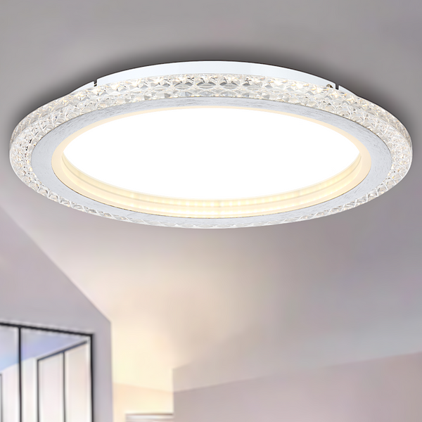 Telbix Elie 40 24W Led Oyster 3CCT Dim Chrome
