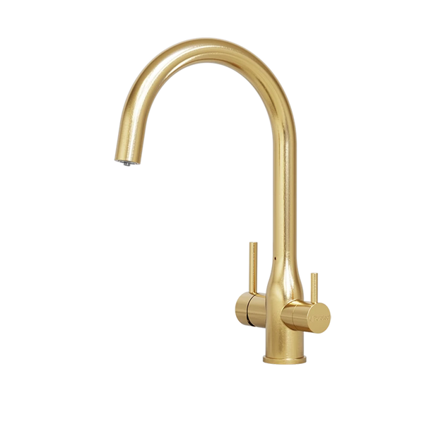 Puretec Tripla Elite Brushed Gold Stainless Steel Lead Free