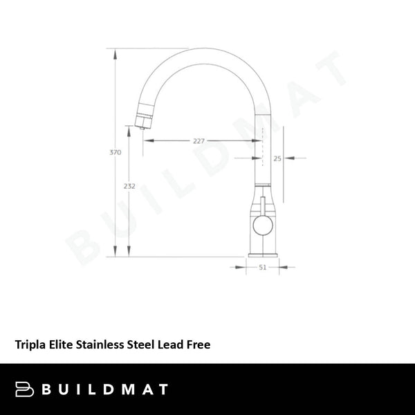Puretec Tripla Elite Matt Black Stainless Steel Lead Free