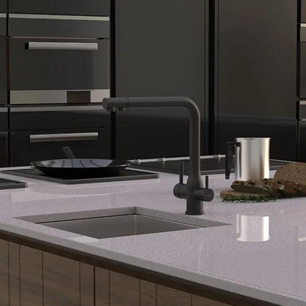 Puretec Tripla Elite Square Three-Way Mixer Matte Black