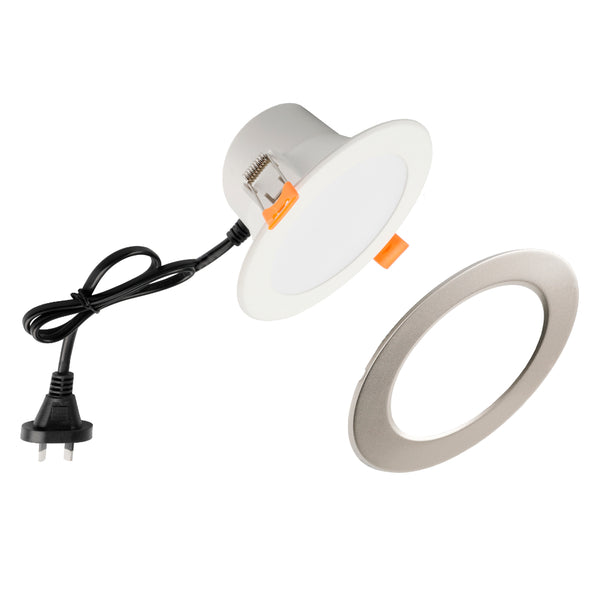 Telbix Elon Downlight 3CCT Dim Nickel