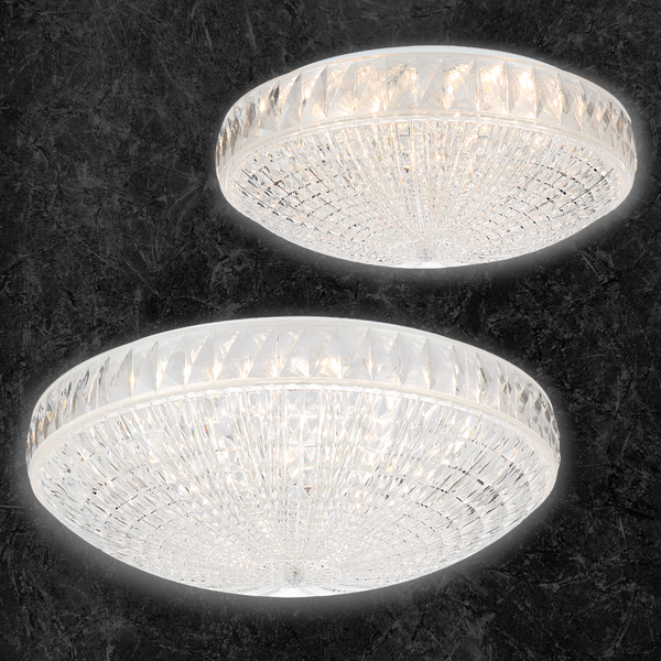 Telbix Elsee 50 48W Led Oyster 3CCT Dim Clear