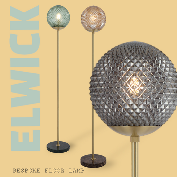 Telbix Elwick Floor Lamp Brown