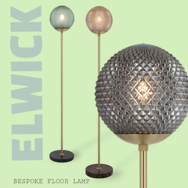Telbix Elwick Floor Lamp Green