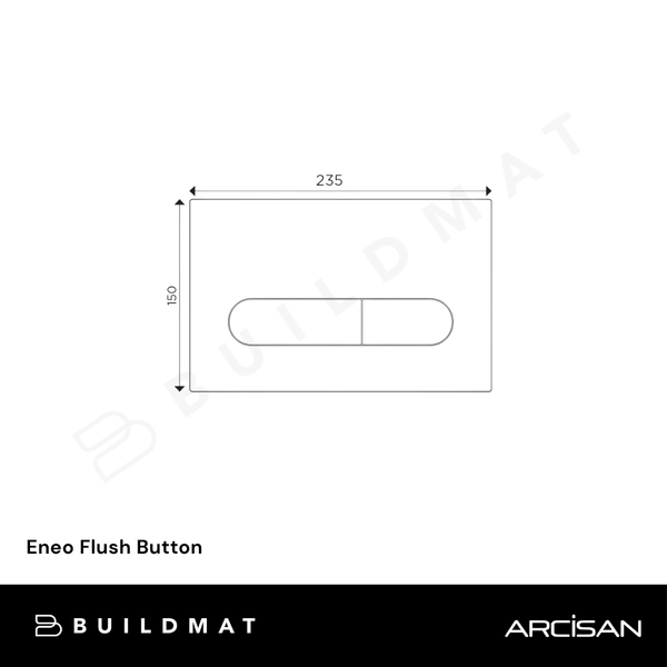 Arcisan Eneo Flush Button Brushed Gunmetal