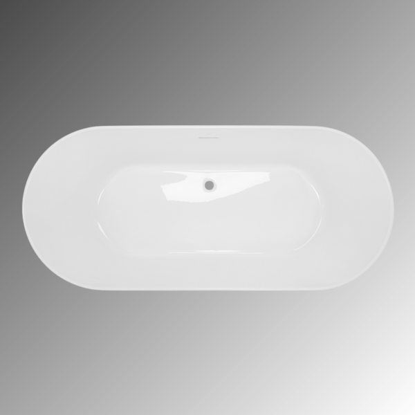 Decina Elinea 1790mm Freestanding Bath Gloss White