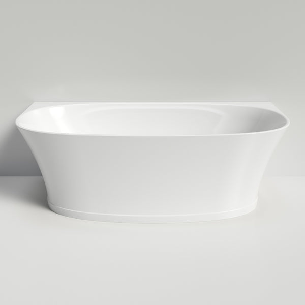 Caroma Riviere 1700mm Back To Wall Bath Gloss White