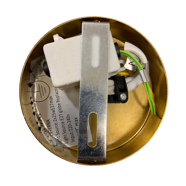 Telbix Eterna 1 Light Wall Lamp Black Opal Matt