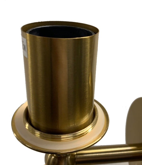 Telbix Eterna 2 Lights Wall Lamp Antique Gold Clear