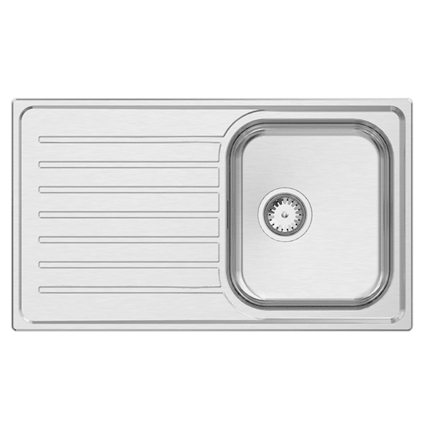 Abey Euronox Single Bowl And Drainer Stainless Steel