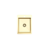 Alma Evelyn 380x500 Single Bowl Tap Landing Sink Brushed Brass Gold
