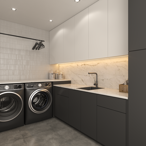 Alma Evelyn 380x500 Single Bowl Tap Landing Sink Brushed Gunmetal