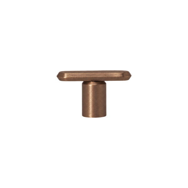 Momo Handles Fase T Knob 52mm Brushed Bronze