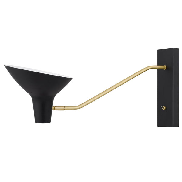 Telbix Farbon Long Wall Light Black