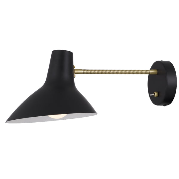 Telbix Farbon Short Wall Light Black