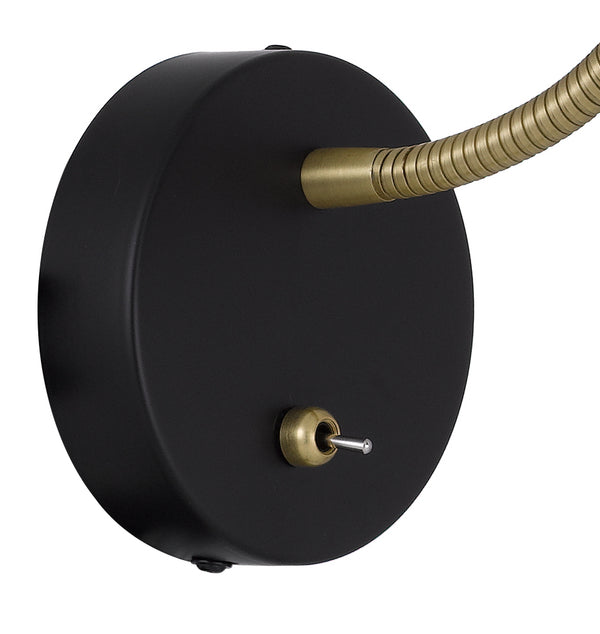 Telbix Farbon Short Wall Light Black