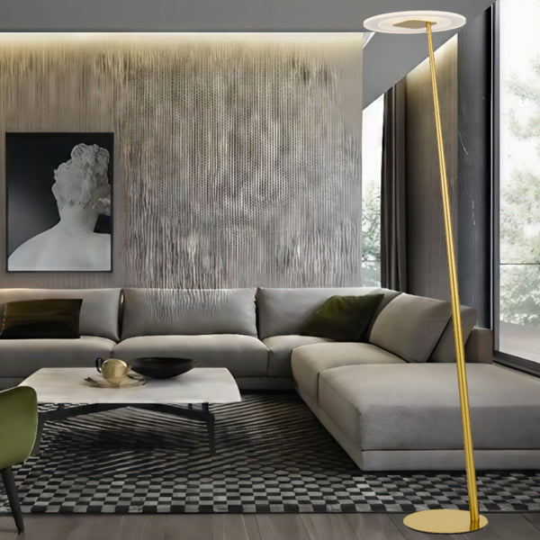 Telbix Faro Floor Lamp Antique Gold