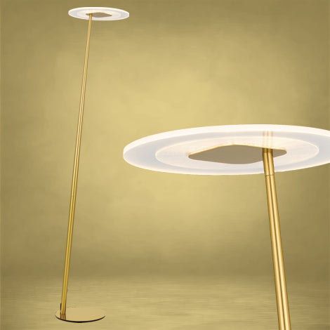 Telbix Faro Floor Lamp Antique Gold