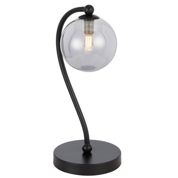 Telbix Felton Table Lamp Black Smoke