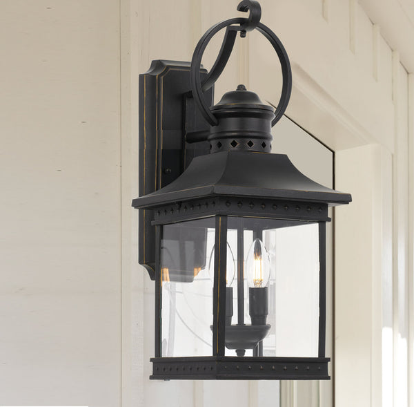 Telbix Fergus Exterior Wall Light Black
