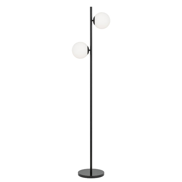 Telbix Figaro 2 Lights Floor Lamp Black